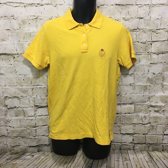 Ralph Lauren Yellow Gold Crest Polo Shirt - Picture 1 of 5